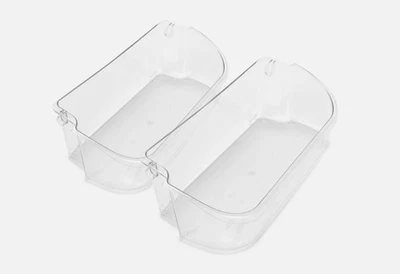 Paquete de 2 estantes transparentes para puerta de galón de refrigerador para Frigidaire 240356402 AP25499 Foto 1 de 4