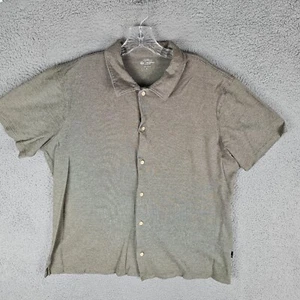 AG Adriano Goldschmied Hemd Herren XL Braun Kurzarm Regular Fit Knopfleiste - Bild 1 von 10