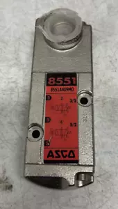 New Asco 8551 8551A409M0 Solenoid Direct Mount Inline Spool Valve Block - Picture 1 of 5