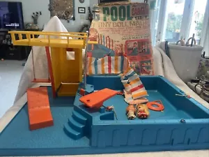 Remco 1960's Swimming Pool & Cabana set for Tiny Doll Heidi Jan Hildy Pip & Box - Picture 1 of 10