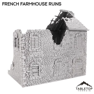 French Farmhouse Ruins - WWII Building - WWII Terrain - Picture 1 of 9