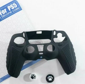 Silicone Anti-slip Skin Case Cover with 2 Grip Caps For Sony PS5 Controller AU - Picture 1 of 14