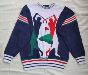 Vintage Par Four Sweater Mens XL Golf Pullover Golfing Embroidery - Picture 1 of 24