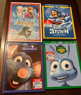 Disney Movie You Pick New Blu Ray & Digital HD RATATOUILLE LILO & STITCH A BUGS  - Image 1 of 4