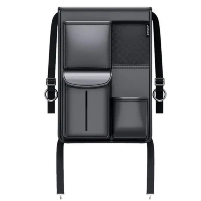 Car Seat Middle Storage Bag Phone Cup Holder Tissue Case Multi Pocket Organizer - Image 1 of 4
