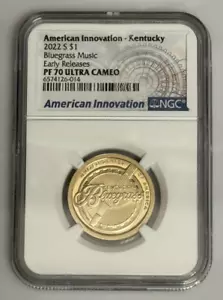 American Innovation TN NGC 2022-S $1 prueba PF70 lanzamientos tempranos - Imagen 1 de 2