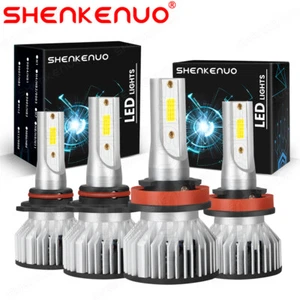 LED Headlight Low Hi Beam Combo H11 9005 For Toyota Camry 2007-2018 6000K White - Imagen 1 de 18