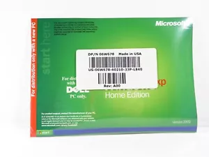 *SEALED* MICROSOFT WINDOWS XP HOME EDITION VERSION 2002 - DELL PC ONLY REINSTALL - Picture 1 of 2