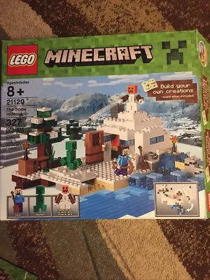 Lego Minecraft The Snow Hideout 21120 complete set Steve Creeper minifigures - Image 1 of 2