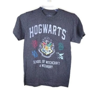 Harry Potter Shirt Erwachsene S grau Hogwarts Schule für Hexerei & Zauberei T-Shirt - Bild 1 von 7