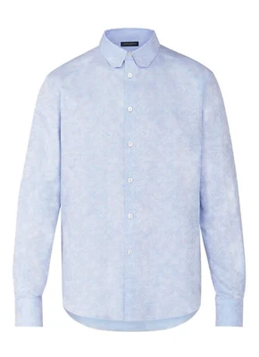 Camisa Louis Vuitton Regular Cuello ADN Monograma LV Manga Larga Abotonada Abajo S Foto 1 de 4