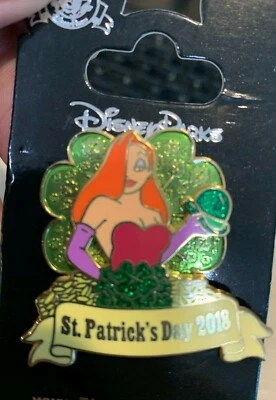 Pin 127340 St. Patrick's Day 2018 - Jessica Rabbit LE 4000 - Image 1 of 2