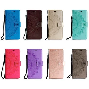 Flip Totem Leather Wallet Phone Case For iPhone 13 14 Pro Max 12 11 XS XR 8 7 SE - Picture 1 of 28