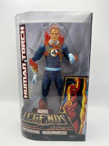 Marvel Legends Icons Series 12" Human Torch Action Figure Benefits Charity Cover