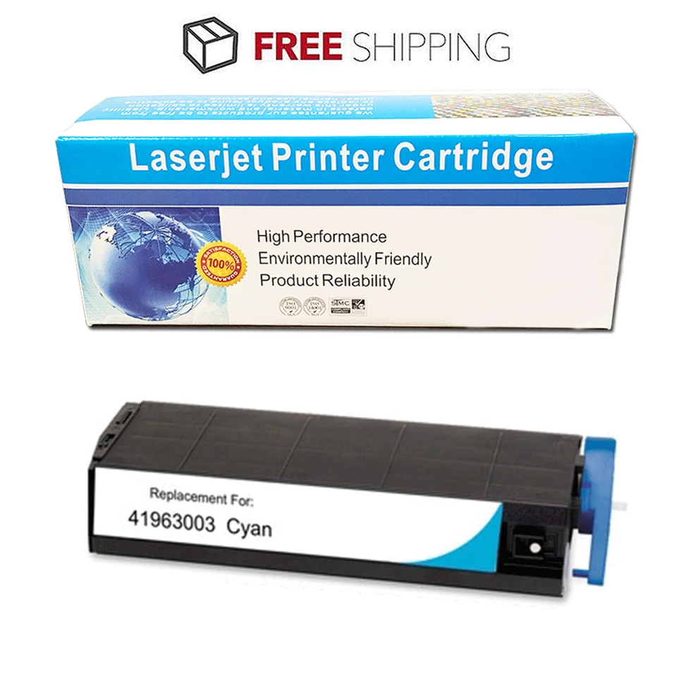 Tóner cian 41963003 para Okidata C7100 C7300 C7350 C7500n C7550n C7350hdn C7350n Foto 1 de 1