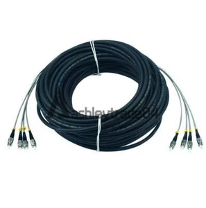 100 m Feld Außen LWL Patchkabel ST-ST 4 Litzen 9/125 Singlemode - Bild 1 von 4