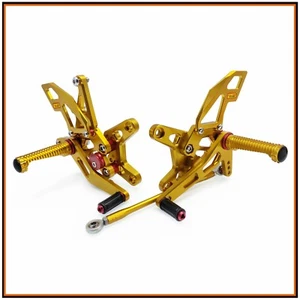 Per Kawasaki ZX6R 2007-2008 Pedane Arretrate Regolabili Adjustable Rearsets - Foto 1 di 7