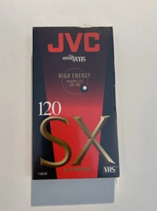 New Sealed JVC High Performance T-120 SX Blank VHS SP 120 min EP 6 Hours  - Picture 1 of 1