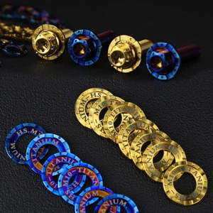 Lavatrice a gradini in lega di titanio 6al/4v (tc4) Slot M6/M8/M10 oro blu - Foto 1 di 8