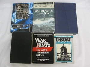 Submarine Warfare World War II U-Boat Enigma Atlantic Pacific History 6 Book Lot - Picture 1 of 16