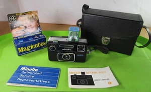 Minolta Autopak 400-X Caméra à Film Manuel,Étui & Flash Ampoules Rétro  1970's - Photo 1 sur 12