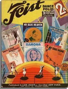 Feist Dance Folio 2A - 30 éxitos de baile para piano - ¡Cancionero vintage de 1928! - Imagen 1 de 2