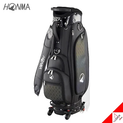 Carro de golf unisex HONMA 2022 CB12207 4 ruedas bolsa 8,5" PU, 3,9 kg-negro Foto 1 de 4