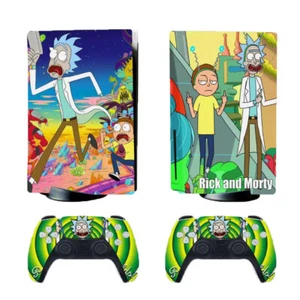 Anime Rick and Morty Decal Wrap Skin Decal Sticker for PS5 Standard Disc Console - Picture 1 of 5
