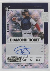 2021 Panini Contenders Diamond Ticket /15 Ryan Jeffers #129 Rookie Auto RC