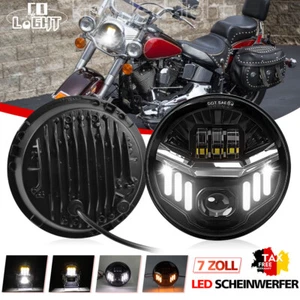 E-Geprüft Motorrad 7''LED Projektor Haupt Hi/Lo DRL Beam Scheinwerfer für - Bild 1 von 9