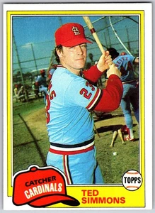 1981 Topps #705 - Ted Simmons St. Louis Cardinals (NM) *HGCARDS* - Bild 1 von 2