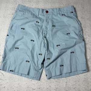 Tommy Hilfiger Men’s Light Blue Shorts Car Print Size 32 - Picture 1 of 10