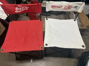 Coca Cola And Diet Coke Folding Camping Chairs with Carry Bags Vintage ~1992 - Picture 1 of 9
