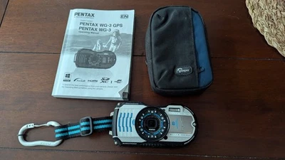 Cámara digital PENTAX WG-3 16,0 MP 4x zoom óptico impermeable 14 m negra Foto 1 de 4