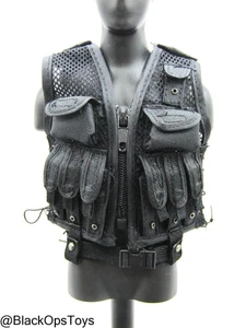1/6 Scale Toy Black Hawk Down - Black Tactical Vest - Picture 1 of 6