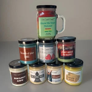8 Scented Candles By The Candle Daddy Funny Gag Gift Offensive Humor Lot - Picture 1 of 12