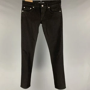 HELMUT LANG Talla 27 Jeans De Algodón Negros Femme Lo Cigarette - Imagen 1 de 5