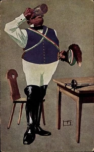 Künstler Ak Student im Wirtshaus, Bierkrug - 3957280 - Picture 1 of 2