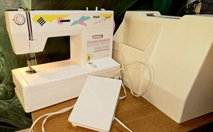 Pfaff Stretch Jeans Free Arm Flatbed Sewing Machine Excellent Condition - Picture 1 of 14