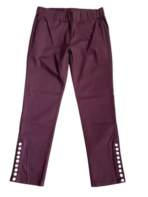Soft Surroundings PM Petite Medium Maroon Ankle Pull On Pants Casual Travel Work - Image 1 of 4