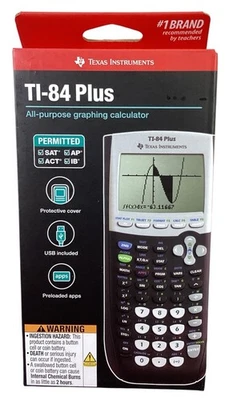 Texas Instruments TI-84 Plus Graphics Calculator - Black (‎84PL/TBL/1L1/H) NEW - Image 1 of 2