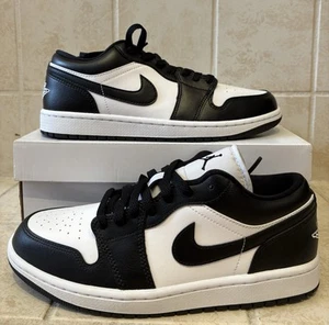 Nike Air Jordan 1 Low Panda Negro Blanco DC0774-101 Mujer’s 9.5/Hombre 8 - Imagen 1 de 5