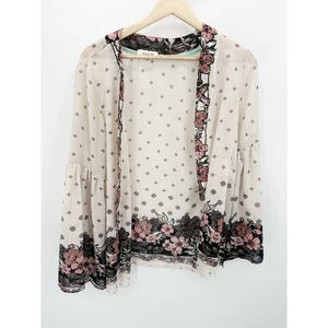 Taylor & Sage Damen Cardigan vorne offen transparent Kimono Größe S zierlich feminin - Bild 1 von 9
