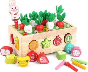 Toddlers Montessori Wooden Educational Toys for Baby Boys Girls Age 1 2 3 Year O - Picture 1 of 11
