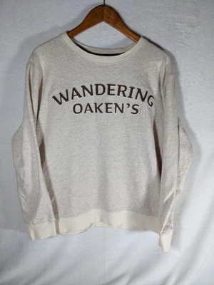 Disney Frozen Broadway Musical Women's Sweatshirt Large Cream Wandering Oaken's - Image 1 of 4