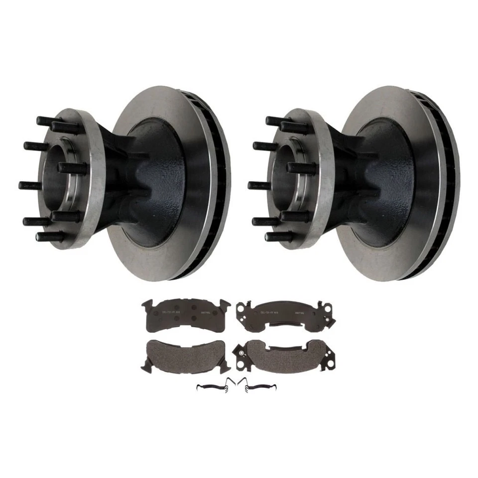 For Chevy R3500 1989-1991 ACDelco Gold Front Brake Kit w Semi-Metallic Pads Foto 1 de 4