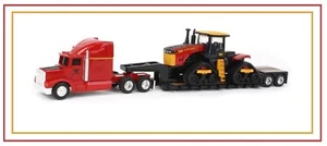 VERSATILE 580DT & SEMI TRAILER RED/YELLOW ERTL/TOMY #16453 DIECAST SCALE 1/64 - Picture 1 of 17