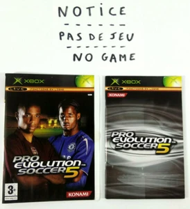 XBOX VF  Notice et Jaquette  Pro Evolution Soccer 5  PAS DE JEU   - Picture 1 of 2