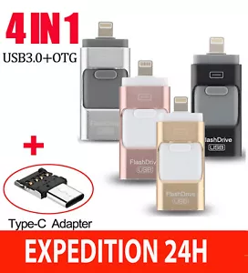 Clé USB iPhone OTG i-Flash 512 GO Stockage Memory Pour Samsung , iPhone 6/7/8/x - Picture 1 of 6