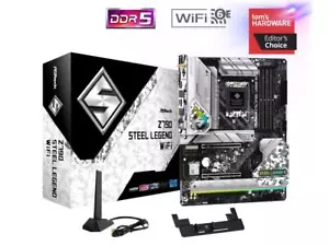 ASRock Z790 STEEL LEGEND WIFI Hauptplatine Intel LGA1700 (14., 13., 12. Gen) ATX - Bild 1 von 9